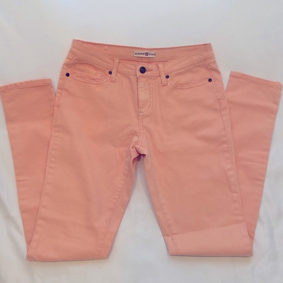 Altar’d State Light Peach Skinny Jeans.  Size 26 - Picture 1 of 2